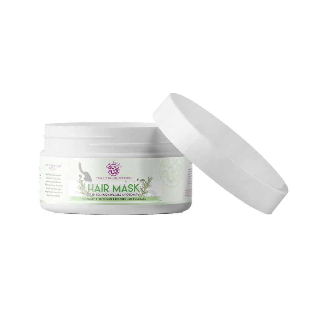 Dead Sea Mud Minerals & Rosemary Hair Mask - OmBodyandSoul